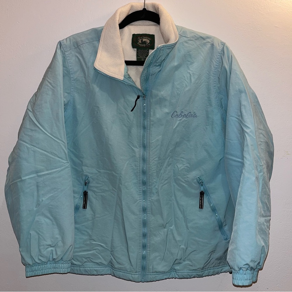 Vintage Cabela's Fleece Lined Jacket Stillwater Supply Co Size Medium